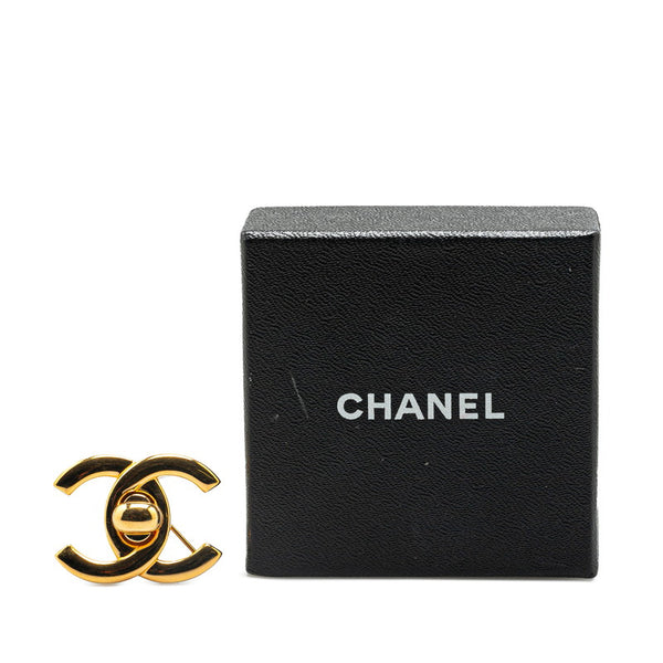シャネル ヴィンテージ ココマーク ターンロック ブローチ ゴールド メッキ レディース CHANEL 【中古】
