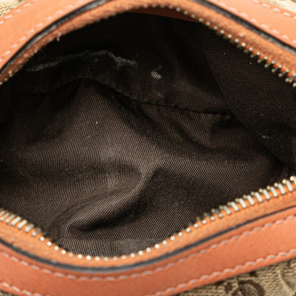 グッチ GGキャンバス バンブー ポーチ 246174 ベージュ ピンク キャンバス レザー レディース GUCCI 【中古】