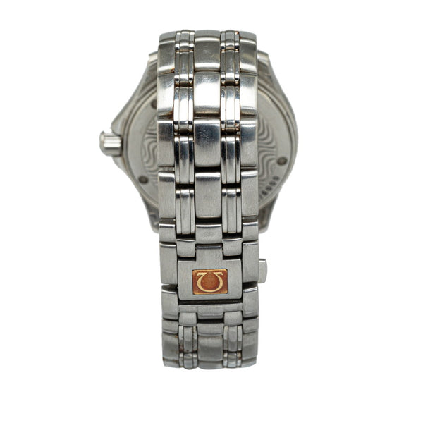 オメガ シーマスター120 ジャックマイヨール1997 腕時計 2500.80 自動巻き ネイビー文字盤 ステンレススチール メンズ OMEGA 【中古】