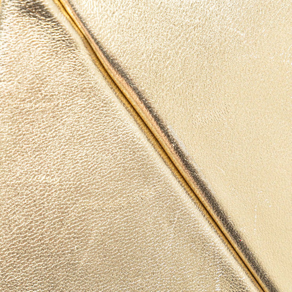 サルヴァトーレフェラガモ ガンチーニ バニティバッグ ハンドバッグ AQ-216154 ゴールド レザー レディース Salvatore Ferragamo 【中古】