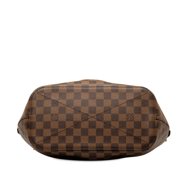 ルイ ヴィトン ダミエ シエナMM ハンドバッグ ショルダーバッグ 2WAY N41546 エベヌ ブラウン PVC レザー レディース LOUIS VUITTON 【中古】
