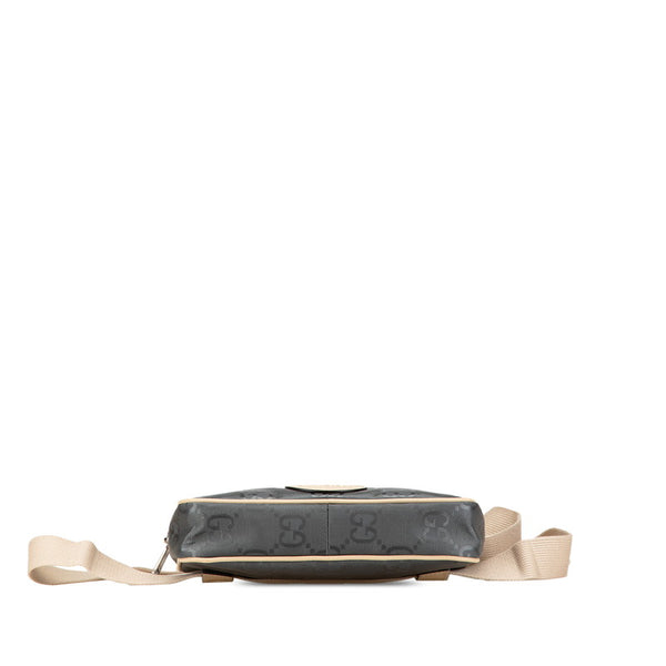 グッチ GGナイロン オフ ザ グリッド ベルトバッグ ウエストバッグ ボディバッグ 631341 グレー ベージュ ナイロン レザー レディース GUCCI 【中古】