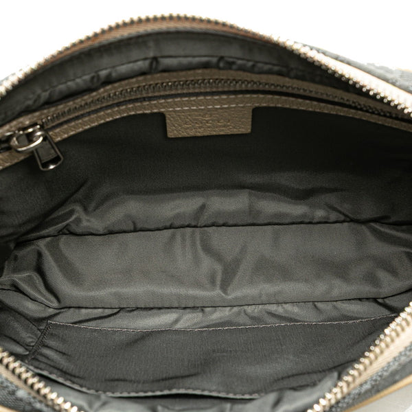 グッチ GGナイロン オフ ザ グリッド ベルトバッグ ウエストバッグ ボディバッグ 631341 グレー ベージュ ナイロン レザー レディース GUCCI 【中古】