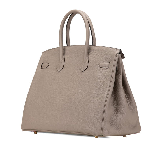 エルメス バーキン35 ハンドバッグ グリアスファルト トゴ レディース HERMES 【中古】