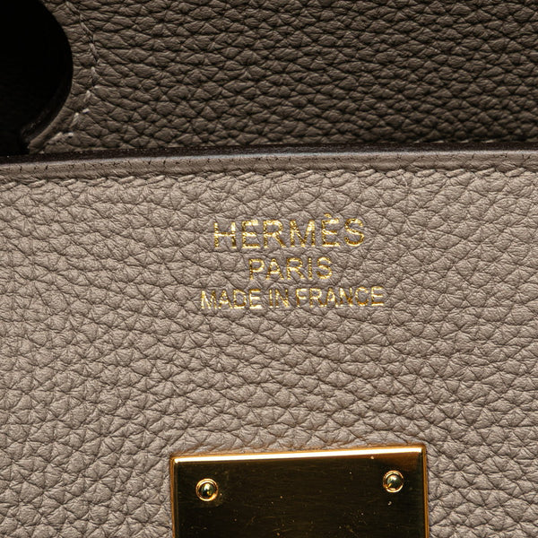 エルメス バーキン35 ハンドバッグ グリアスファルト トゴ レディース HERMES 【中古】