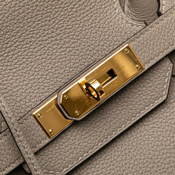 エルメス バーキン35 ハンドバッグ グリアスファルト トゴ レディース HERMES 【中古】