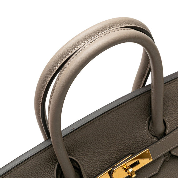 エルメス バーキン35 ハンドバッグ グリアスファルト トゴ レディース HERMES 【中古】