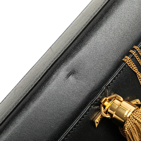 サンローラン モノグラム クラシックケイト タッセル ハンドバッグ ショルダーバッグ 2WAY 354119 ブラック レザー レディース SAINT LAURENT 【中古】