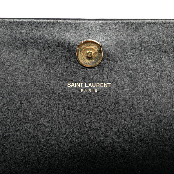 サンローラン モノグラム クラシックケイト タッセル ハンドバッグ ショルダーバッグ 2WAY 354119 ブラック レザー レディース SAINT LAURENT 【中古】