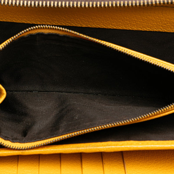 グッチ GGスプリーム ネオヴィンテージ 長財布 473953 ベージュ ブラウン PVC レザー レディース GUCCI 【中古】