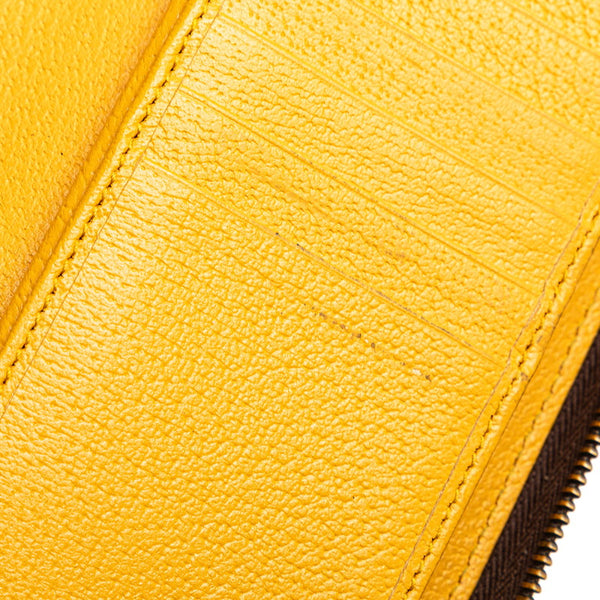 グッチ GGスプリーム ネオヴィンテージ 長財布 473953 ベージュ ブラウン PVC レザー レディース GUCCI 【中古】