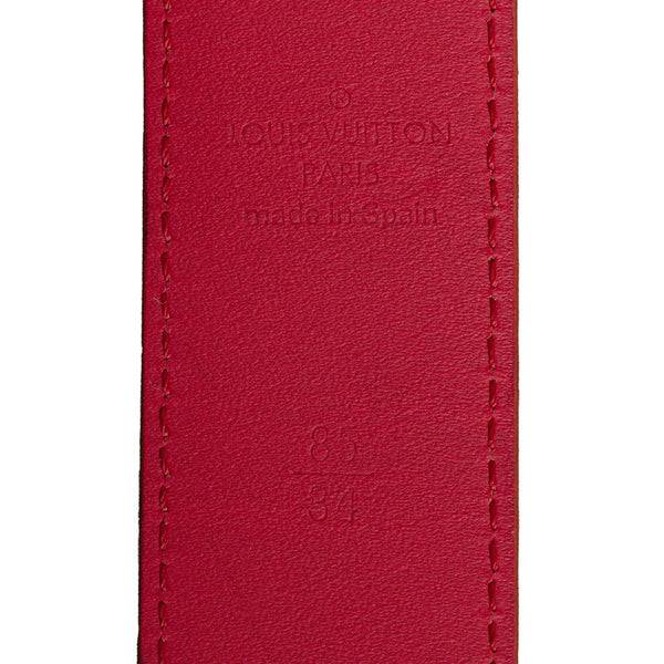 ルイ ヴィトン モノグラム マルチカラー サンチュール カット ベルト 85/34 M9682 ブロン ゴールド PVC レザー レディース LOUIS VUITTON 【中古】