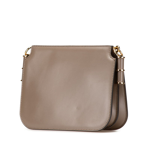 フェンディ エフイズ ショルダーバッグ 8BT349 ブラウン レザー レディース FENDI 【中古】