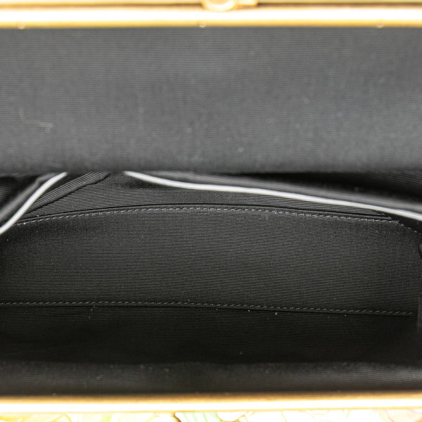 サンローラン YSLロゴ 花 フラワー チェーン ワンショルダーバッグ ライトブルー マルチカラー ポリアミド レディース SAINT LAURENT 【中古】