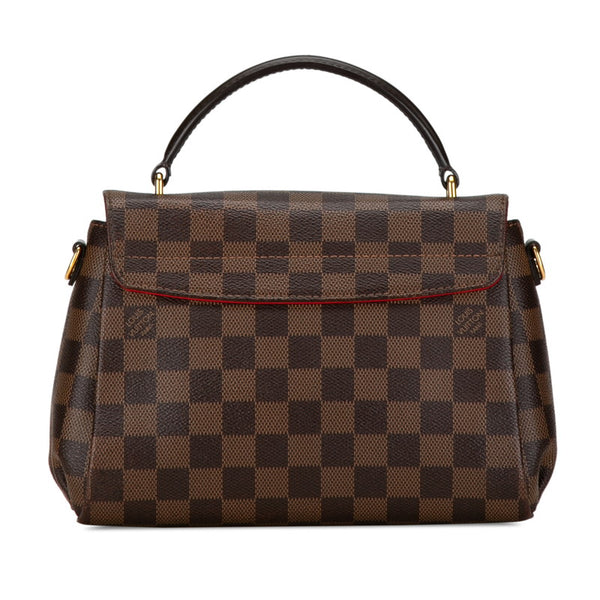 ルイ ヴィトン ダミエ クロワゼットPM ハンドバッグ ショルダーバッグ 2WAY N53000 ブラウン PVC レザー レディース LOUIS VUITTON 【中古】