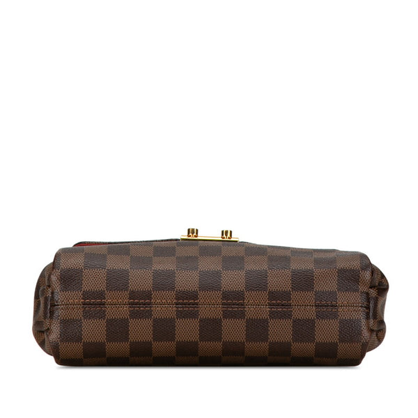 ルイ ヴィトン ダミエ クロワゼットPM ハンドバッグ ショルダーバッグ 2WAY N53000 ブラウン PVC レザー レディース LOUIS VUITTON 【中古】