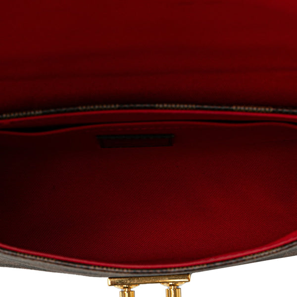 ルイ ヴィトン ダミエ クロワゼットPM ハンドバッグ ショルダーバッグ 2WAY N53000 ブラウン PVC レザー レディース LOUIS VUITTON 【中古】