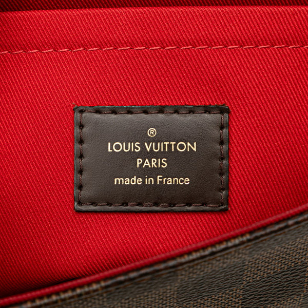 ルイ ヴィトン ダミエ クロワゼットPM ハンドバッグ ショルダーバッグ 2WAY N53000 ブラウン PVC レザー レディース LOUIS VUITTON 【中古】