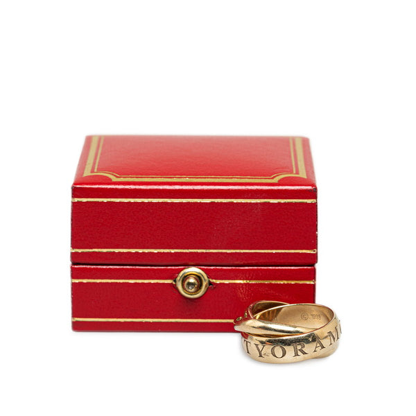 カルティエ トリニティ 1998年クリスマス限定 リング 指輪 #49 ゴールド K18YG イエローゴールド レディース CARTIER 【中古】