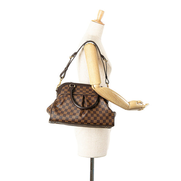 ルイ ヴィトン ダミエ トレヴィPM ハンドバッグ ショルダーバッグ 2WAY  N51997 ブラウン PVC レザー レディース LOUIS VUITTON 【中古】