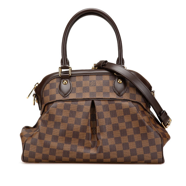 ルイ ヴィトン ダミエ トレヴィPM ハンドバッグ ショルダーバッグ 2WAY  N51997 ブラウン PVC レザー レディース LOUIS VUITTON 【中古】