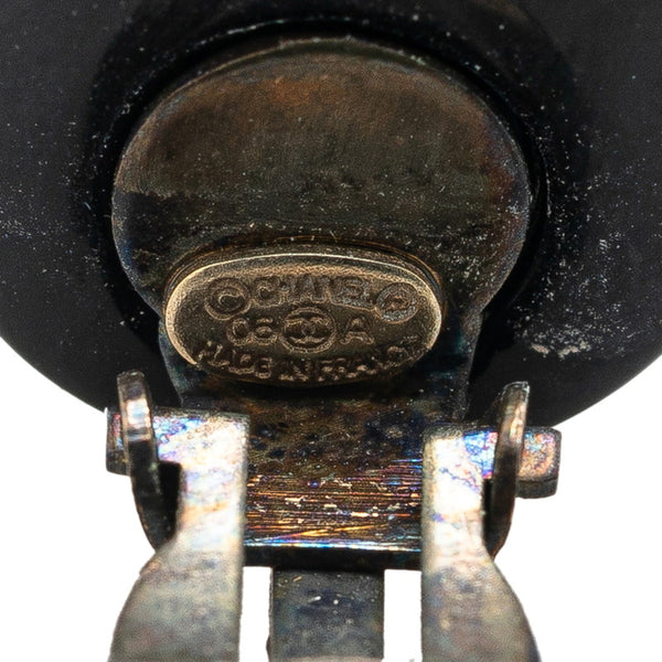 シャネル イヤリング ブラック ホワイト プラスチック レディース CHANEL 【中古】