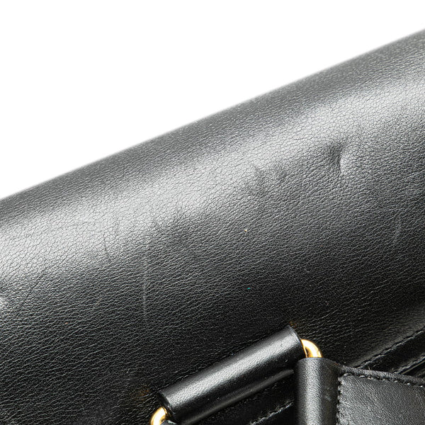 グッチ バンブー リュック バックパック 003 2058 0016 ブラック レザー レディース GUCCI 【中古】