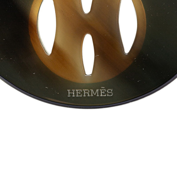 エルメス ネックレス パープル ブラウン バッファローホーン ラッカー レディース HERMES 【中古】