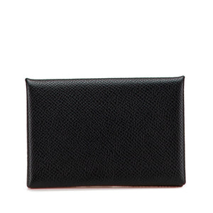 エルメス カルヴィ カードケース コインケース ブラック ヴォーエプソン レディース HERMES 【中古】