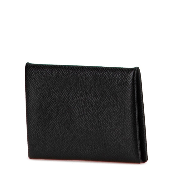 エルメス カルヴィ カードケース コインケース ブラック ヴォーエプソン レディース HERMES 【中古】