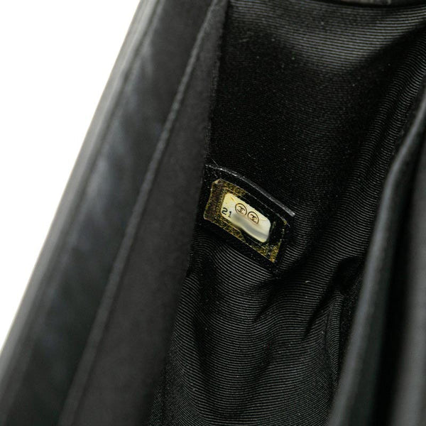 シャネル マトラッセ ボーイシャネル25 ココマーク 斜め掛け チェーン ショルダーバッグ ブラック マルチカラー ラムスキン レディース CHANEL 【中古】