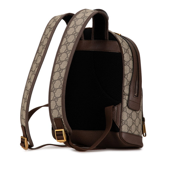 グッチ GGスプリーム オフィディア リュック バックパック 547965 ベージュ ブラウン PVC レザー レディース GUCCI 【中古】