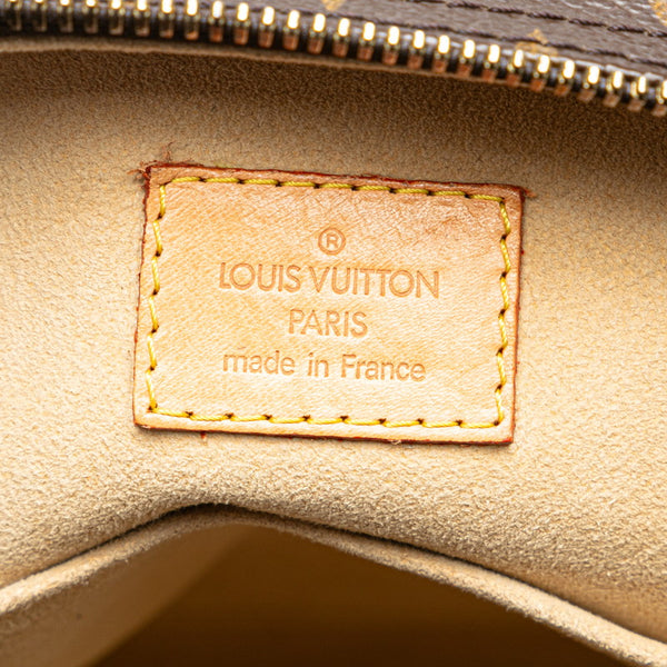 ルイ ヴィトン モノグラム マンハッタンPM ハンドバッグ M40026 ブラウン PVC レザー レディース LOUIS VUITTON 【中古】