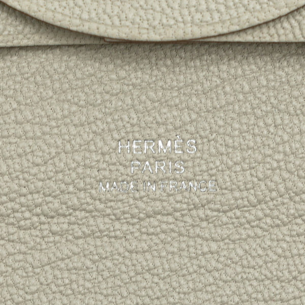 エルメス バスティア コインケース マッシュルーム シルバー金具 シェーブル レディース HERMES 【中古】
