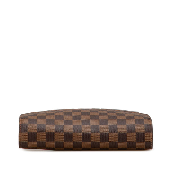 ルイ ヴィトン ダミエ サンルイ セカンドバッグ N51993 ブラウン PVC レザー メンズ LOUIS VUITTON 【中古】