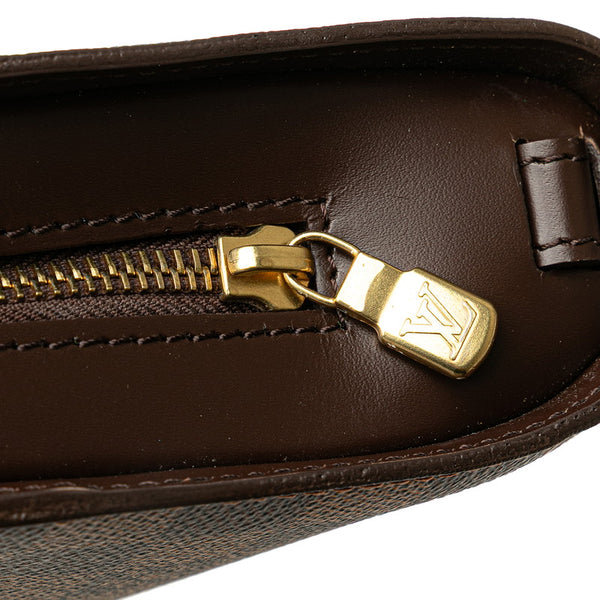 ルイ ヴィトン ダミエ サンルイ セカンドバッグ N51993 ブラウン PVC レザー メンズ LOUIS VUITTON 【中古】