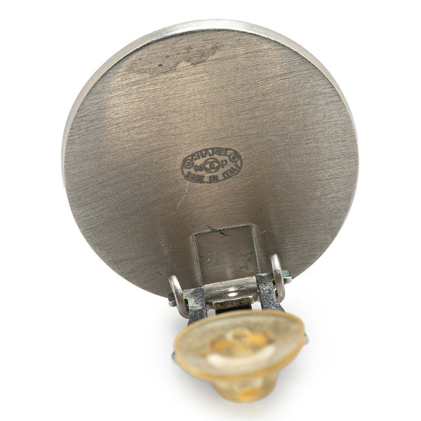 シャネル ココマーク カメリア イヤリング シルバー ブラック メタル レディース CHANEL 【中古】