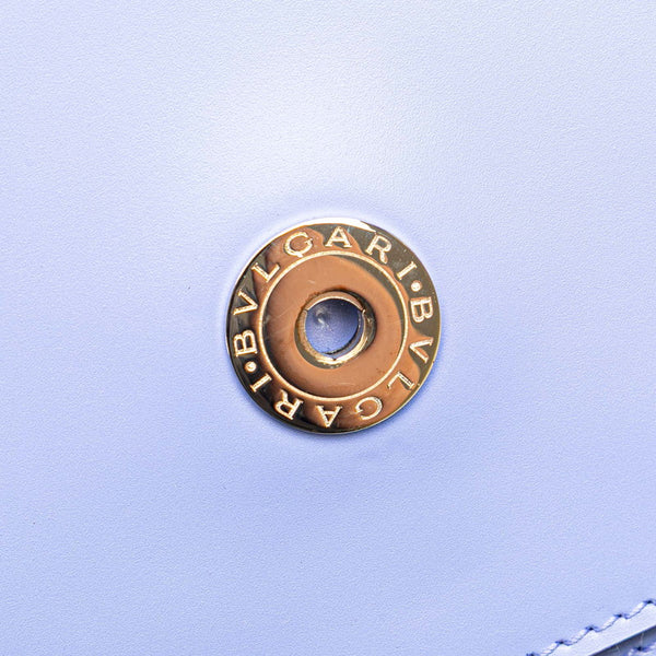 ブルガリ セルペンティ フォーエバー チェーン ショルダーバッグ ハンドバッグ ブルー レザー レディース BVLGARI 【中古】
