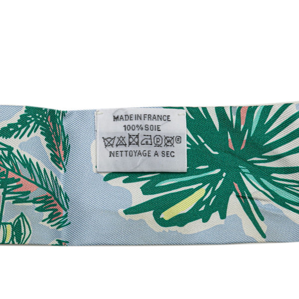 エルメス ツイリー RAYURES D'ETE スカーフ ホワイト マルチカラー シルク レディース HERMES 【中古】