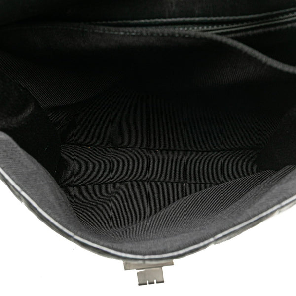 シャネル 2.55 チョコバー 斜め掛け チェーン ショルダーバッグ ブラック ラムスキン レディース CHANEL 【中古】