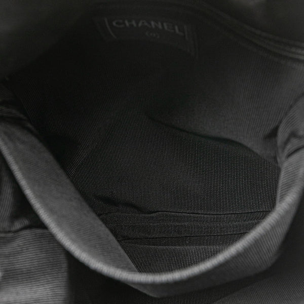 シャネル 2.55 チョコバー 斜め掛け チェーン ショルダーバッグ ブラック ラムスキン レディース CHANEL 【中古】