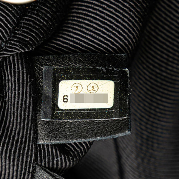 シャネル 2.55 チョコバー 斜め掛け チェーン ショルダーバッグ ブラック ラムスキン レディース CHANEL 【中古】