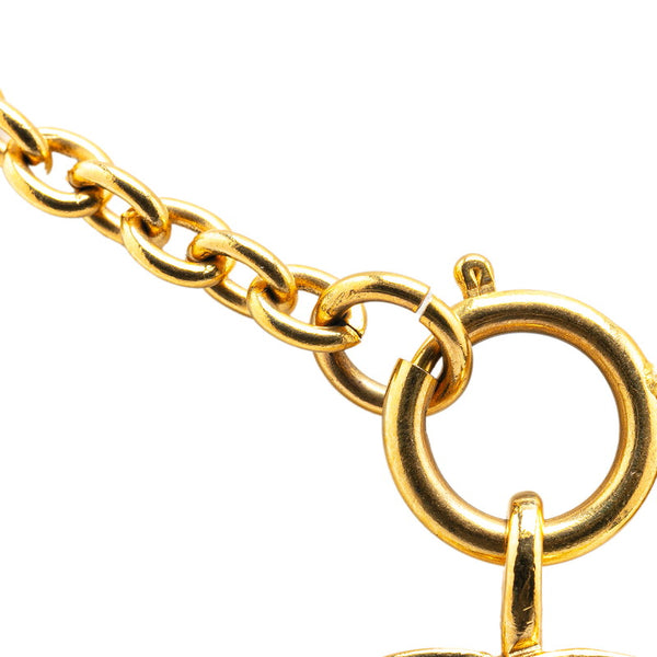 シャネル ココマーク  マトラッセ ネックレス ゴールド メッキ レディース CHANEL 【中古】