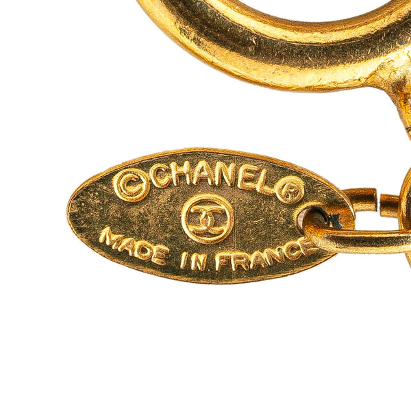 シャネル ココマーク  マトラッセ ネックレス ゴールド メッキ レディース CHANEL 【中古】