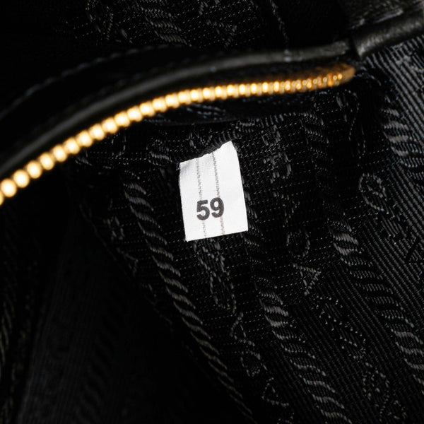 プラダ エスプラナード バイカラー ハンドバッグ 1BA046 ブラック グレー サフィアーノレザー レディース PRADA 【中古】