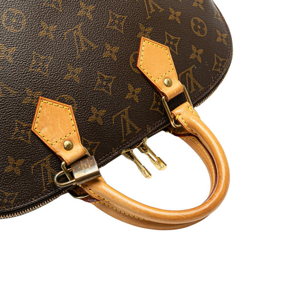ルイ ヴィトン モノグラム アルマMM ハンドバッグ M40878 ブラウン PVC レザー レディース LOUIS VUITTON 【中古】