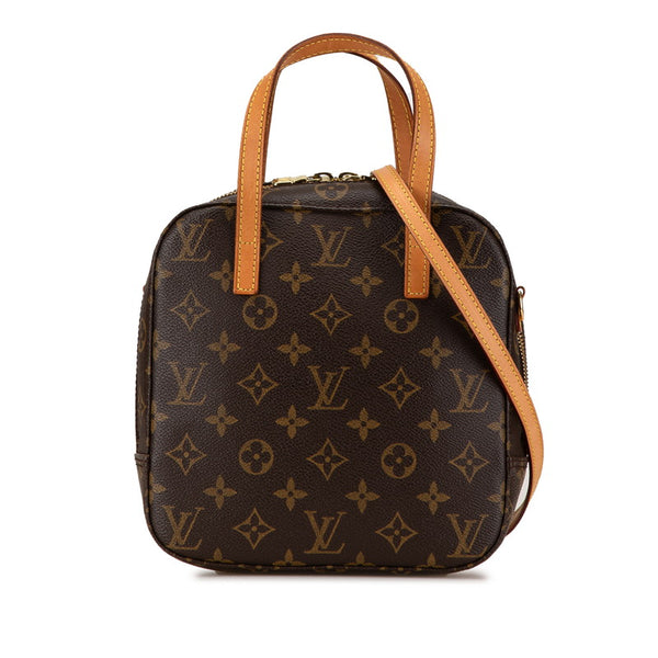 ルイ ヴィトン モノグラム スポンティーニ ハンドバッグ ショルダーバッグ 2WAY M47500 ブラウン PVC レザー レディース LOUIS VUITTON 【中古】