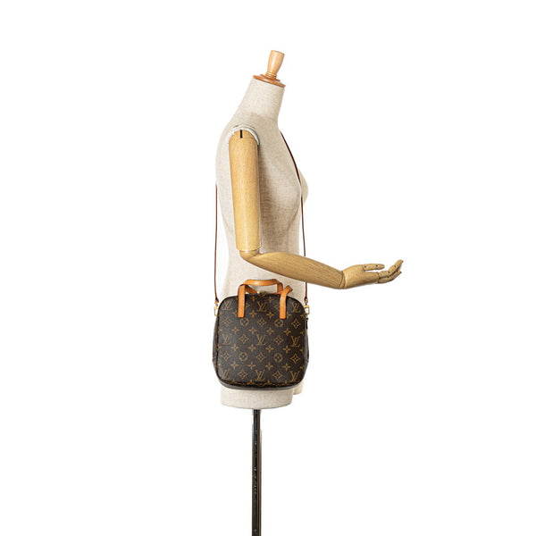 ルイ ヴィトン モノグラム スポンティーニ ハンドバッグ ショルダーバッグ 2WAY M47500 ブラウン PVC レザー レディース LOUIS VUITTON 【中古】