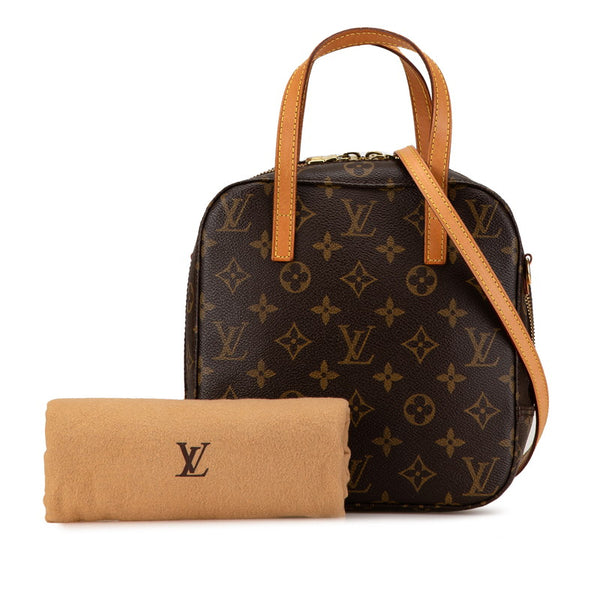 ルイ ヴィトン モノグラム スポンティーニ ハンドバッグ ショルダーバッグ 2WAY M47500 ブラウン PVC レザー レディース LOUIS VUITTON 【中古】