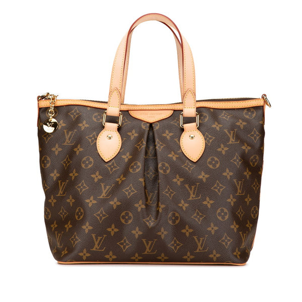 ルイ ヴィトン モノグラム パレルモPM ハンドバッグ M40145 ブラウン PVC レザー レディース LOUIS VUITTON 【中古】